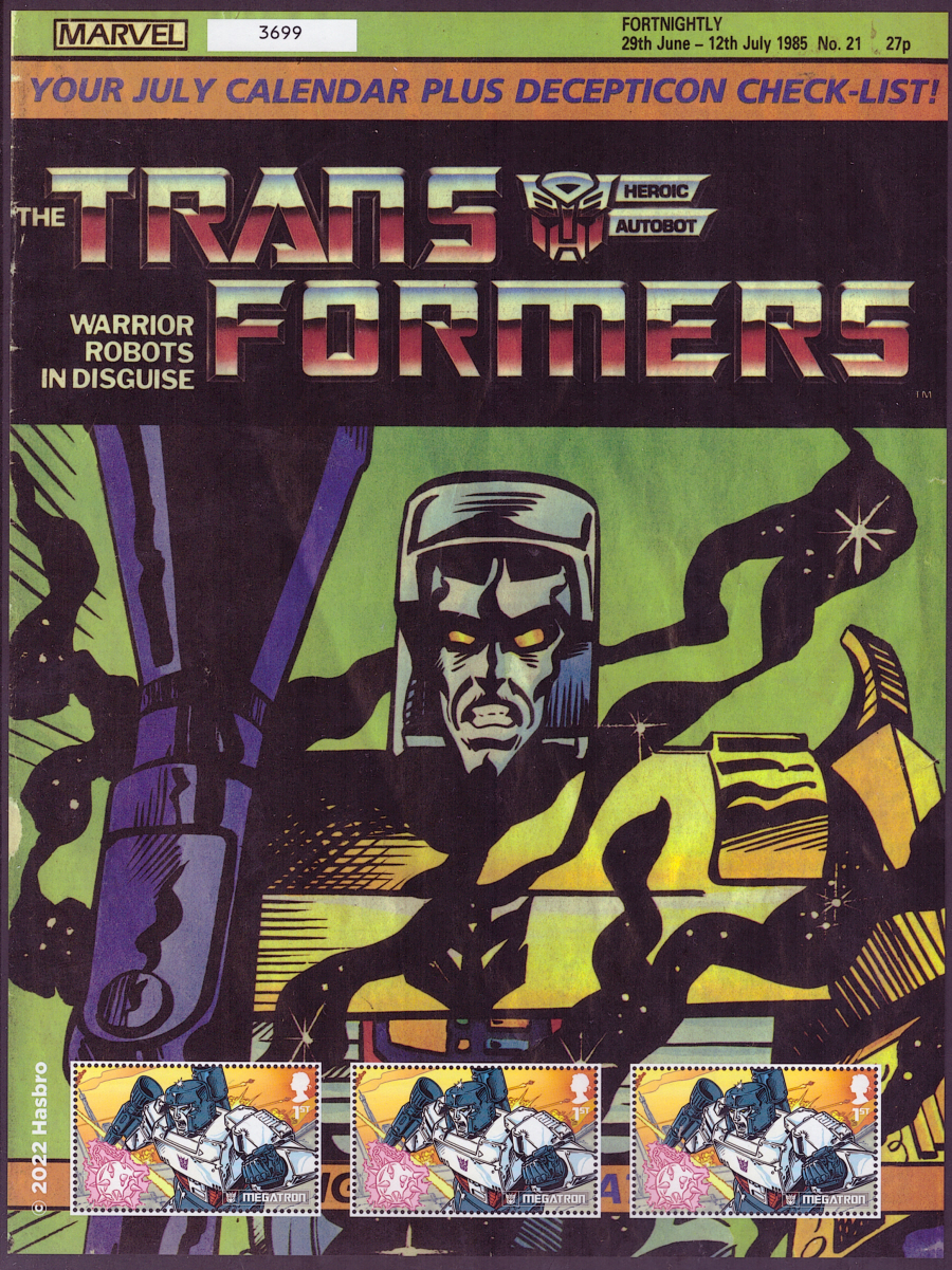 (image for) 2022 Transformers - Megatron Royal Mail Fan Sheet